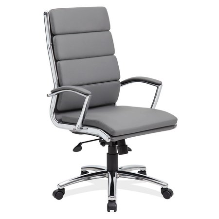 OFFICESOURCE Merak Collection Executive High Back with Chrome Frame 1501VGR